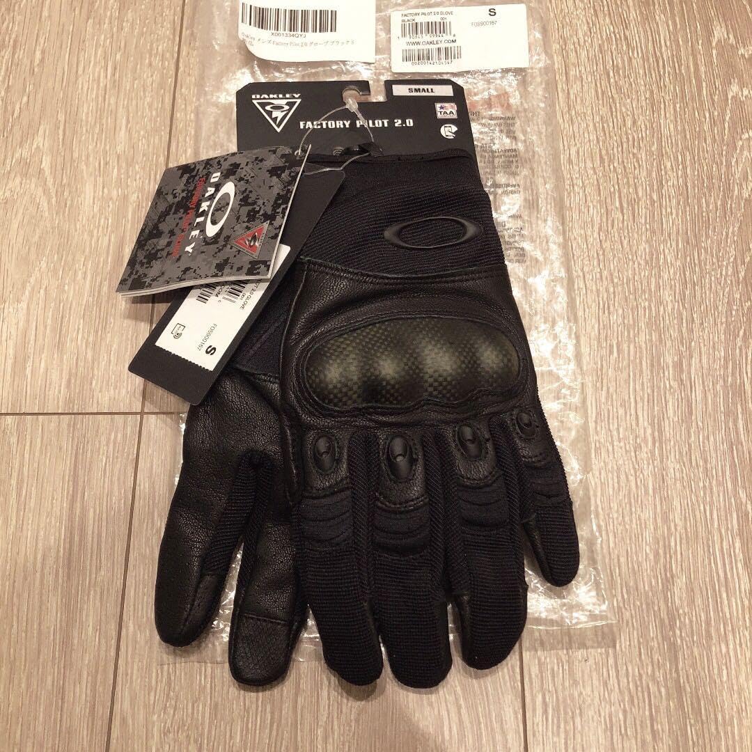 オークリー　パイロットグローブ　実物　ブラック オークリー SI ファクトリーパイロット2.0グローブ ブラック サイズS